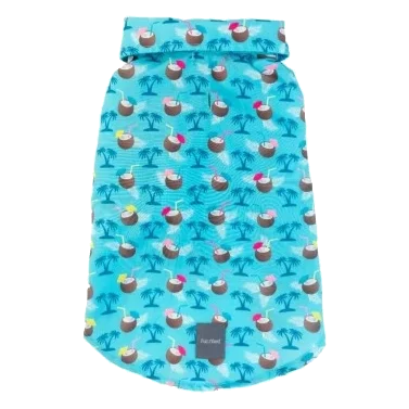 Chemise hawaïenne pour chien FuzzYard Blue Oasis