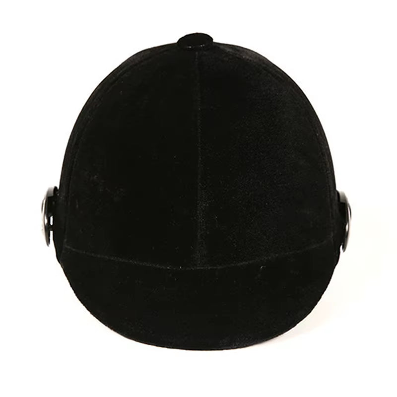 Bombe d'équitation classique en velours, réglable – vue 6