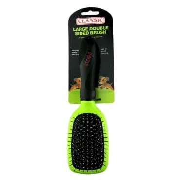Brosse double Deluxe Classic pour chien, petite et grande