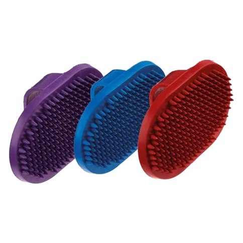 Brosse ovale en caoutchouc Classic pour chien, 130 mm