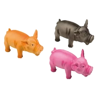 Cochon en vinyle avec son réaliste pour chien, 17 cm