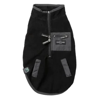 Gilet sherpa pour chien FuzzYard Fitzroy noir