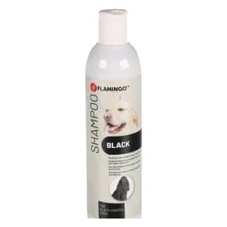 Shampoing chien poils noirs Flamingo à la macadamia, 300 ml