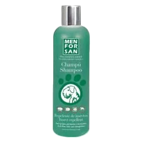 Shampoing chien Menforsan à la citronnelle, 300 ml et 5 litres