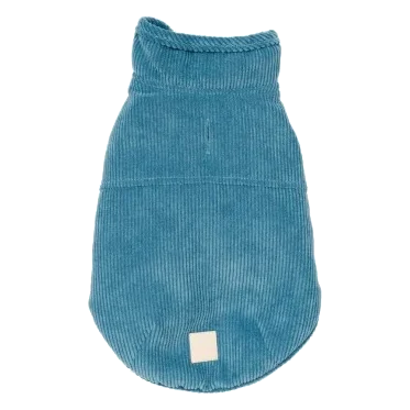 Veste pour chien en velours côtelé FuzzYard Life French Blue