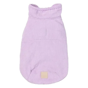 Manteau pour chien en velours côtelé FuzzYard Life Lilas