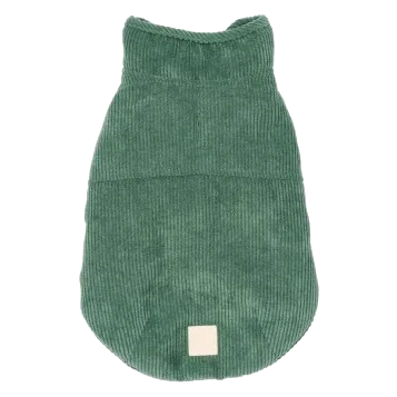 Manteau pour chien en velours côtelé FuzzYard Life Myrtle Green
