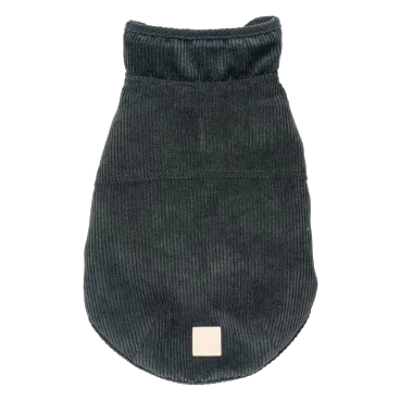 Manteau pour chien en velours côtelé FuzzYard Life Slate Grey