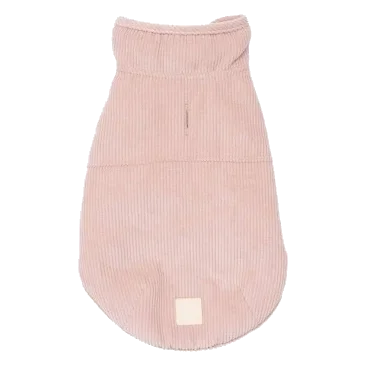 Manteau pour chien en velours côtelé FuzzYard Life Soft Blush