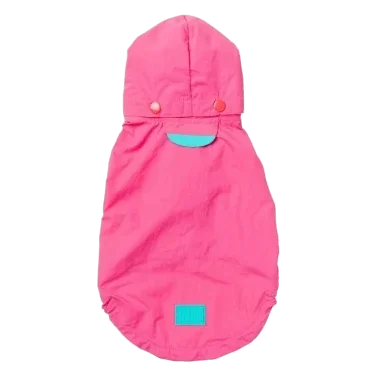 Imperméable à capuche pour chien FuzzYard Evo rose