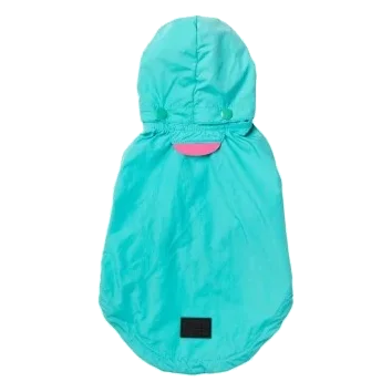 Imperméable à capuche pour chien FuzzYard Evo bleu canard
