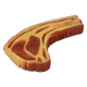 Jouet chien steak géant en vinyle, 22 x 13 x 3 cm
