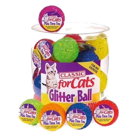 Balle pour chat Classic Glitter Balls 40 mm