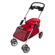 Poussette pour chien rouge 89 x 37 x 87 cm