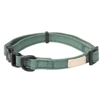 Collier pour chien en coton FuzzYard Life Myrtle Green
