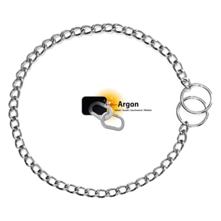 Collier étrangleur chien en chaîne, tailles T1 à T3