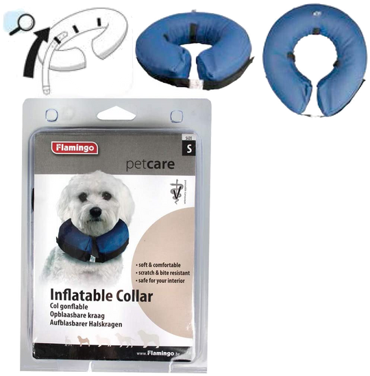 Collerette gonflable Flamingo pour chien