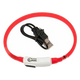 Collier LED pour chat, rouge