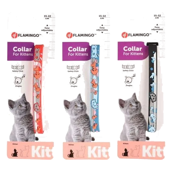 Collier chaton Nanou, 15–22 cm, 10 mm, assortis