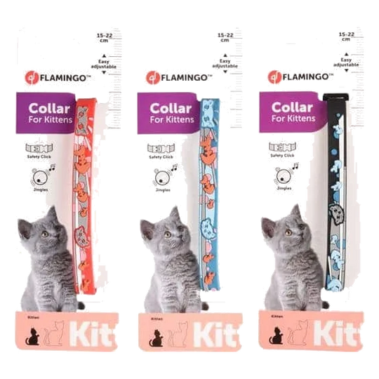 Collier chaton Nanou, 15–22 cm, 10 mm, assortis