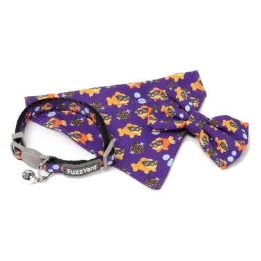 Collier pour chat avec nœud papillon FuzzYard Caturday Night Fever