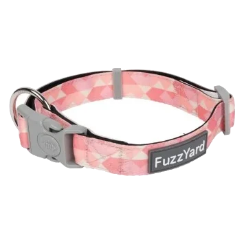 Collier pour chien en néoprène rembourré FuzzYard Pink Lemonade