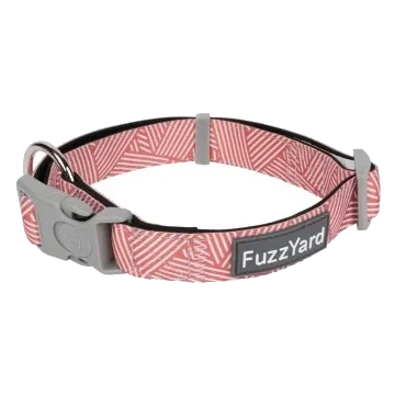 Collier pour chien en néoprène rembourré FuzzYard Thornbury Brick Red