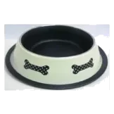 Gamelle chien antidérapante en inox Deluxe Os