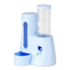 Distributeur de nourriture et d'eau 2 en 1 pour hamster bleu