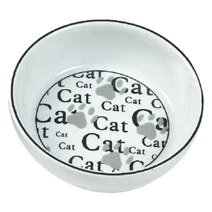 Gamelle en céramique pour chat, 13 cm