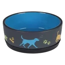 Gamelle en céramique 500 ml avec anneau antidérapant pour chien