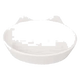Gamelle chat Gizmo en céramique blanche, 13 cm