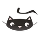 Gamelle chat Guus en céramique blanche, 12,7 cm