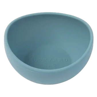 Gamelle pour chien en silicone FuzzYard Life French Blue