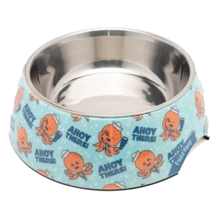 Gamelle antidérapante pour chien FuzzYard Ahoy There! en inox