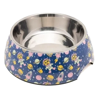 Gamelle chien antidérapante FuzzYard Pluto Pup en inox