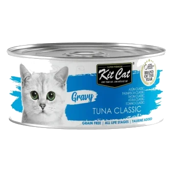 Pâtée pour chat en sauce Kit Cat Gravy thon classique 70 g