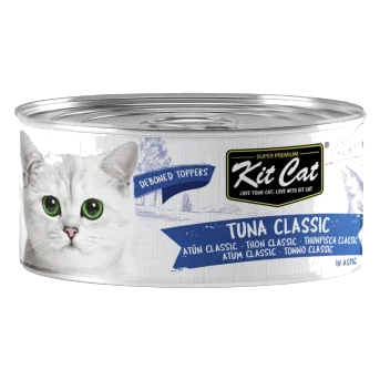 Pâtée pour chat en gelée Kit Cat Toppers thon et katsuobushi 80 g