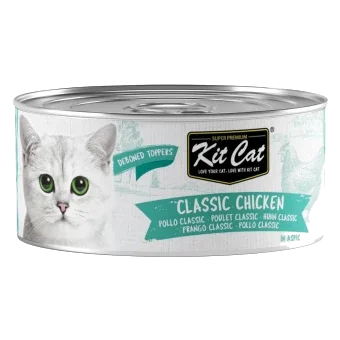 Pâtée pour chat Kit Cat Toppers poulet classique en gelée, 80 g