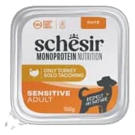 Pâtée chien adulte Schesir Monoprotein dinde, barquette 150 g