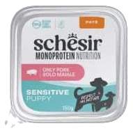 Pâtée chiot Schesir Monoprotein Puppy porc, barquette 150 g