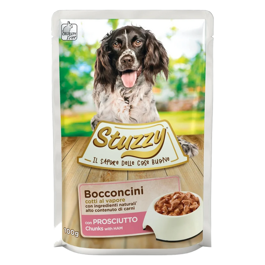 Pâtée pour chien Stuzzy au jambon, sachet de 100 g