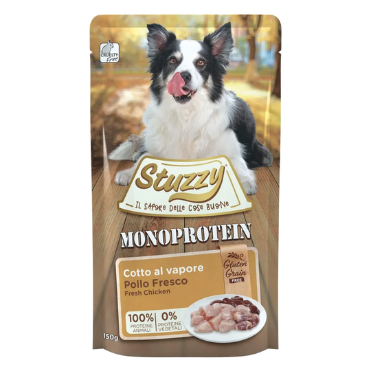 Pâtée chien Stuzzy Monoprotein poulet frais, sachet 150 g