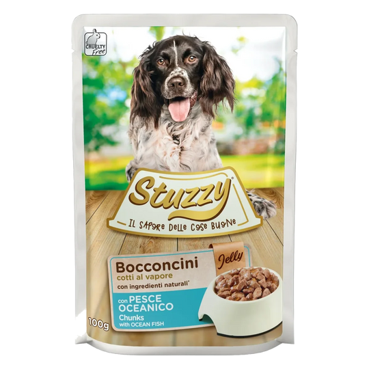 Pâtée chien adulte Stuzzy poisson océanique, sachet 100 g
