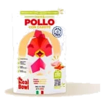 Pâtée naturelle pour chien Real Bowl au poulet, sachet de 150 g