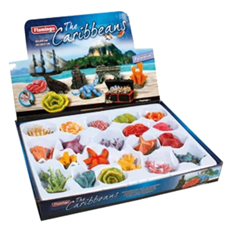 Coraux et étoiles de mer décoration aquarium