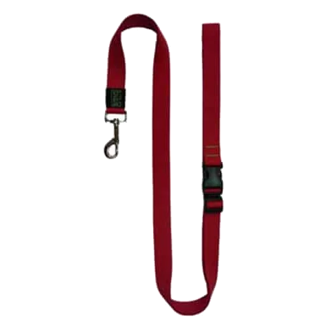 Laisse mains libres chien Bub's, rouge ou noire