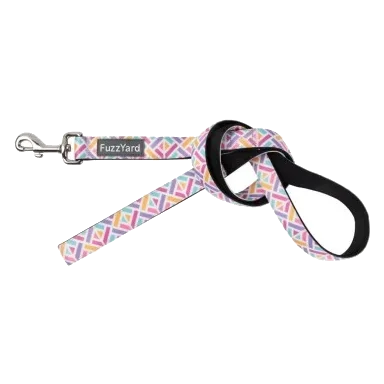 Laisse pour chien FuzzYard Bubblegum Burst en néoprène rembourré