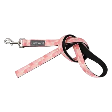 Laisse pour chien FuzzYard Pink Lemonade en néoprène rembourré