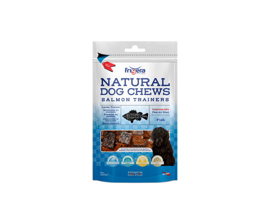 Cubes de saumon déshydraté pour chien